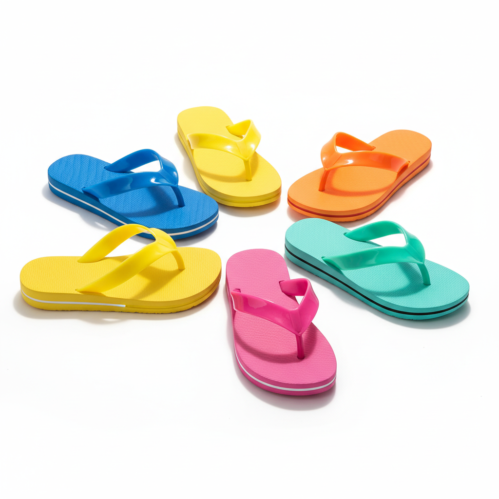 Tongs colorées